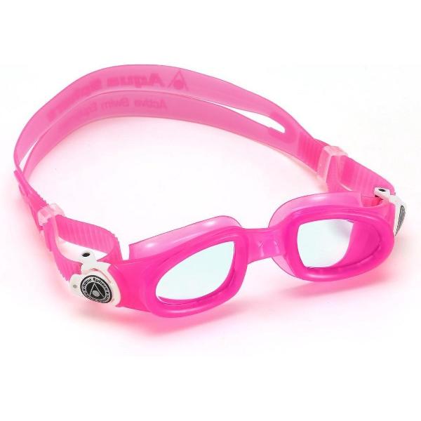 Foto van Aquasphere Moby Kid - Zwembril - Kinderen - Clear Lens - Roze/Wit