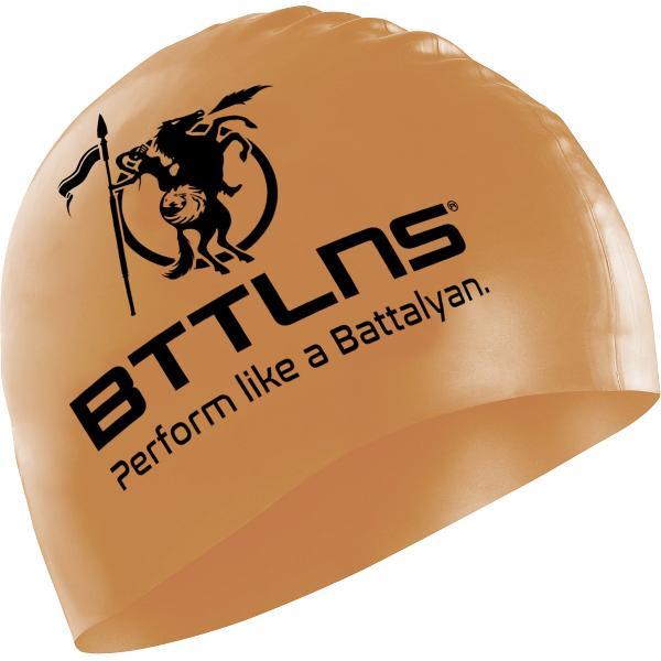 Foto van BTTLNS badmuts - swim cap - siliconen badmuts unisex - Absorber 2.0 - goud - one size