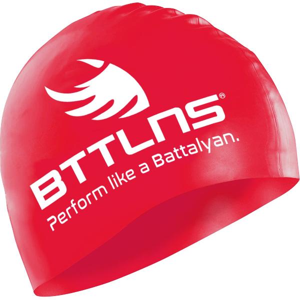 Foto van BTTLNS badmuts - swim cap - siliconen badmuts unisex - Absorber 2.0 - rood - one size