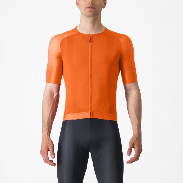 Foto van Castelli Aero Race 7.0 fietsshirt korte mouw oranje heren S
