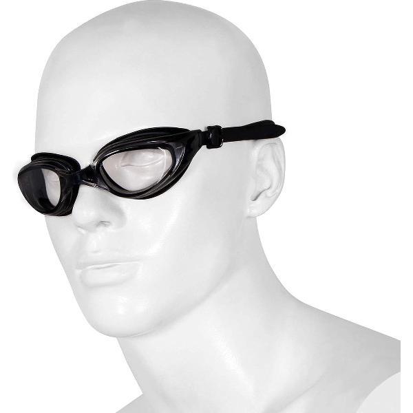 Foto van Nivia Eliminator Swimming Goggles for Adults ( Black ) Material : Frame-Silicone Lens-Poly Concrete | Swimwear