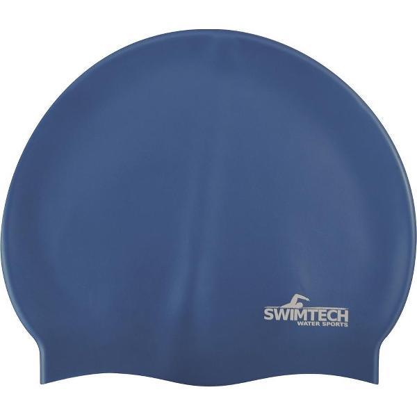 Foto van Swimtech Badmuts Siliconen One-size Donkerblauw