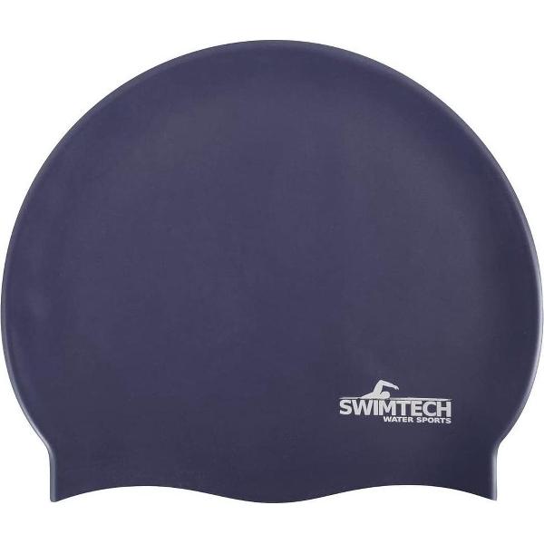 Foto van Swimtech Badmuts Siliconen One-size Marineblauw