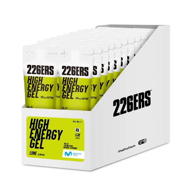 Foto van 226ers High Energy Gel Caffeine Lime 6x76g