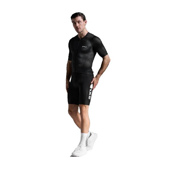 Foto van 2XU Aero Hex Tri top korte mouw Black/White Heren S
