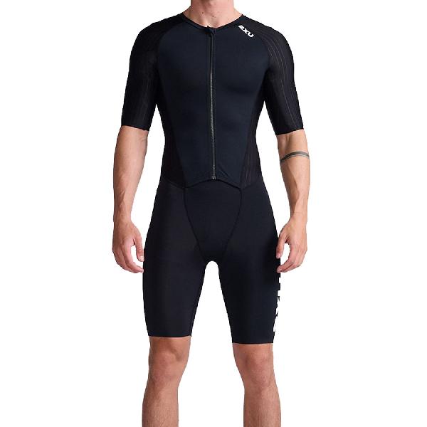 Foto van 2XU Aero trisuit korte mouw zwart heren