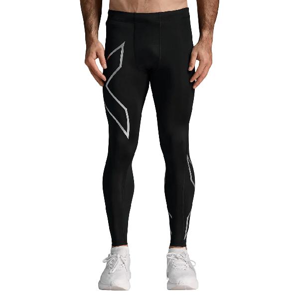 Foto van 2XU Core Compression hardloopbroek Black/Silver Heren