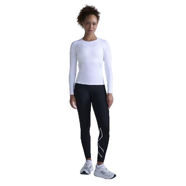 Foto van 2XU Core Compression hardloopshirt lange mouw White dames