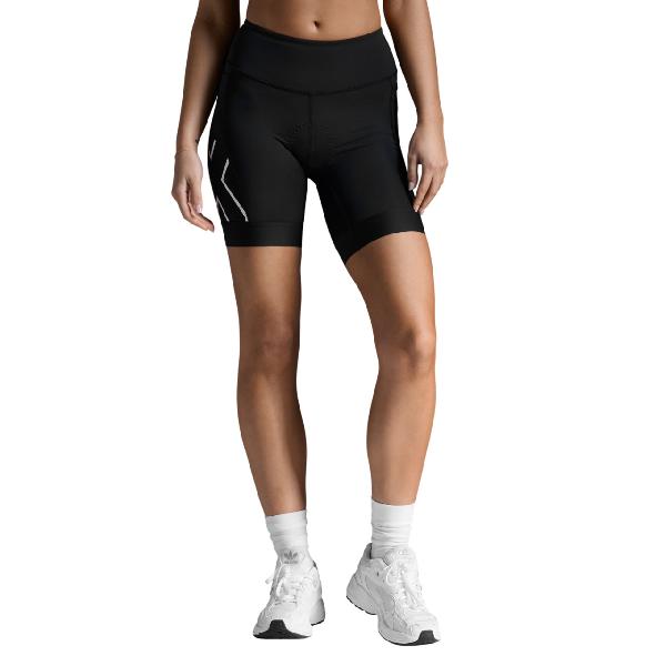 Foto van 2XU Core Tri 6 Inch Shorts Black/White Dames S