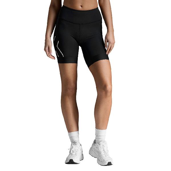 Foto van 2XU Core Tri 6 Inch Shorts Black/White Dames