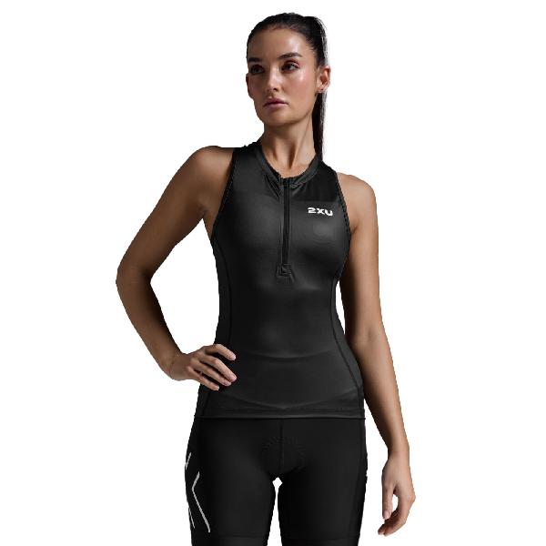 Foto van 2XU Core Tri Tank mouwloos Black/White Dames S