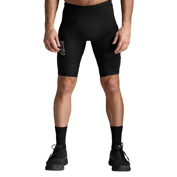 Foto van 2XU Light Speed React Compression Shorts Black/White Reflective Heren