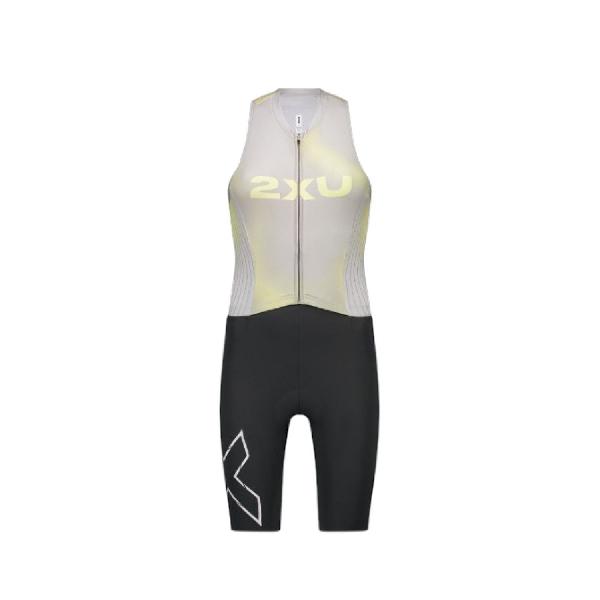 Foto van 2XU Light speed react trisuit mouwloos Lemon Ice/Jupiter dames