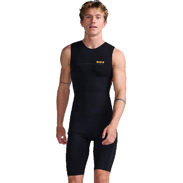 Foto van 2XU Propel Swimskin Black/Turmeric Heren