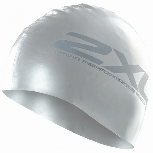 Foto van 2XU Siliconen swim cap zilver