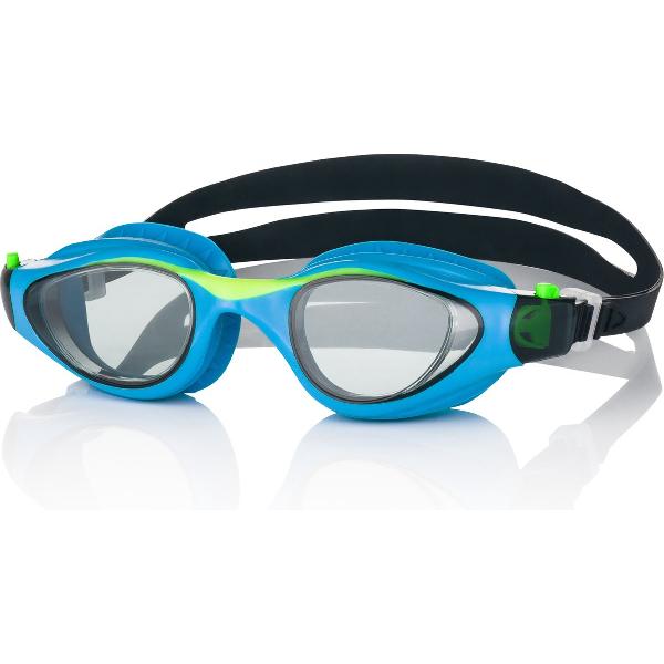 Foto van Aqua Speed Zwembril Kinderen - Blauw met Groen leeftijd 6 - 12 jaar