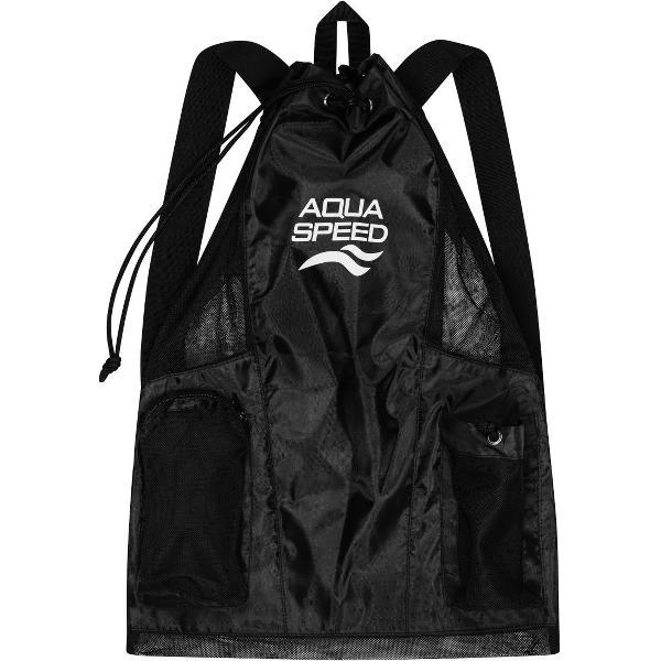 Foto van Aqua Speed Zwemtas - voor Dagelijkse Training maar ook Triathlons - Duurzaam - Zwart 40L