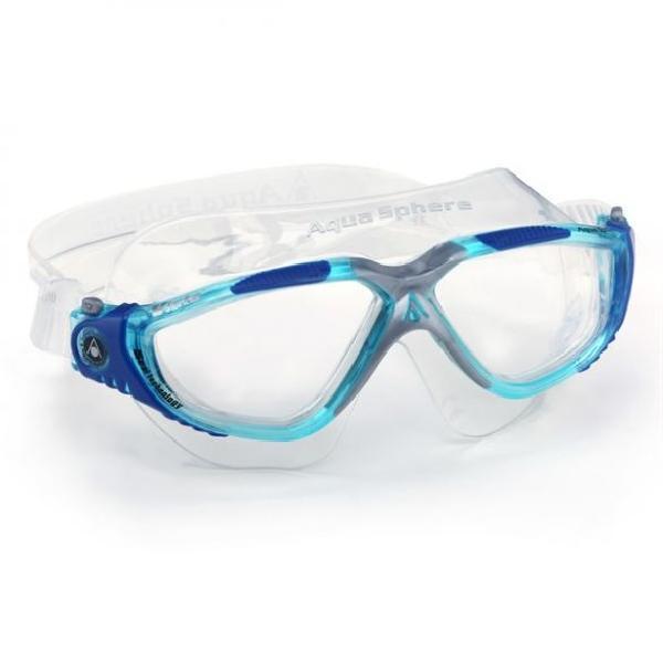 Foto van Aqua Sphere Vista transparante lens zwembril blauw