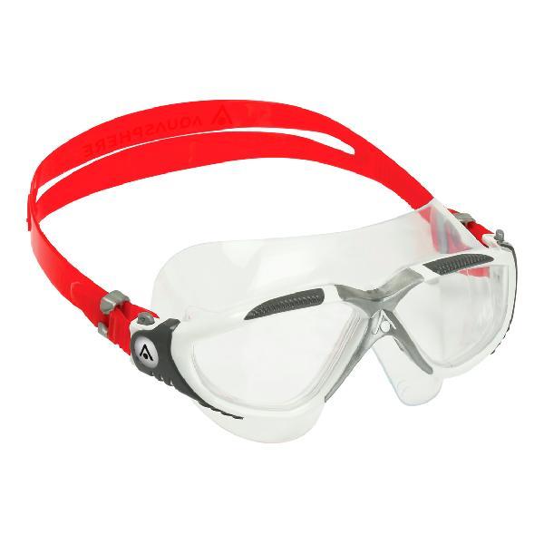 Foto van Aqua Sphere Vista transparante lens zwembril wit/rood