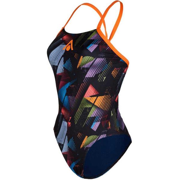 Foto van Aquasphere Essential Tie Back - Badpak - Dames - Multicolor/Oranje - 34