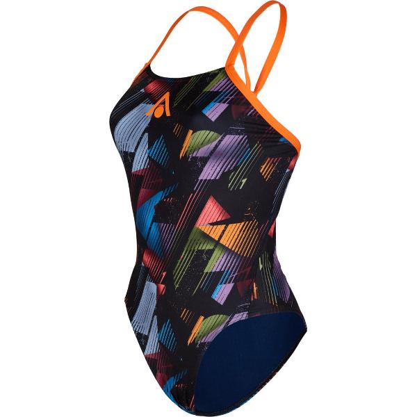 Foto van Aquasphere Essential Tie Back - Badpak - Dames - Multicolor/Oranje - 36
