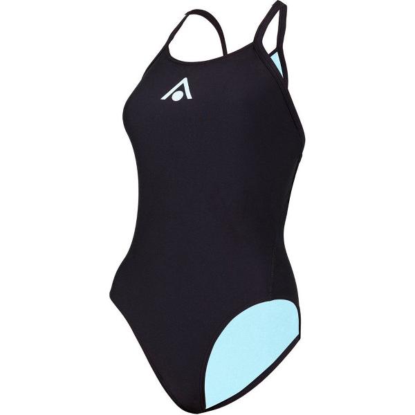 Foto van Aquasphere Essential Wide Back - Badpak - Dames - Zwart/Blauw - 34