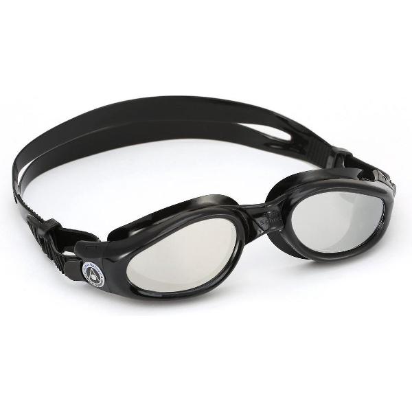 Foto van Aquasphere Kaiman - Zwembril - Volwassenen - Mirrored Lens - Zwart