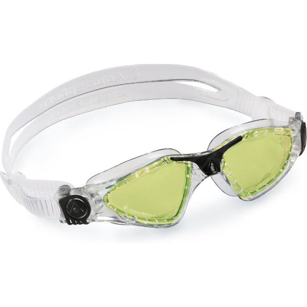 Foto van Aquasphere Kayenne - Zwembril - Volwassenen - Green Polarized Lens - Transparant/Zwart
