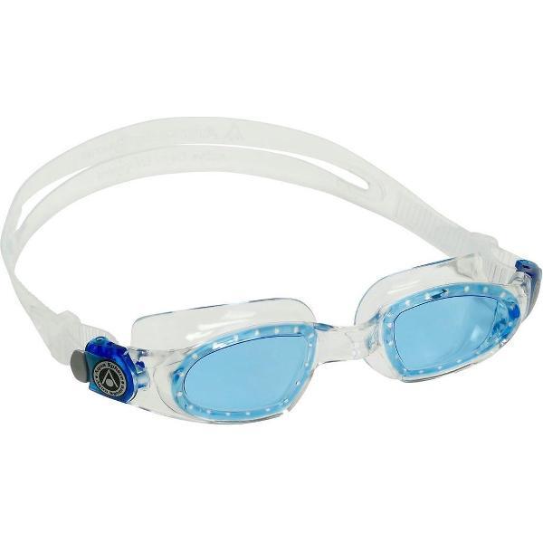 Foto van Aquasphere Mako 2 - Zwembril - Volwassenen - Blue Lens - Transparant/Blauw