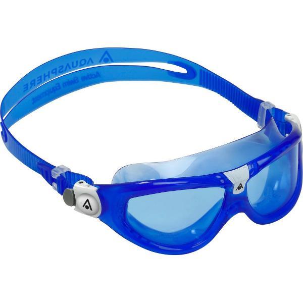 Foto van Aquasphere Seal Kid 2 - Zwembril - Kinderen - Blue Lens - Blauw/Wit