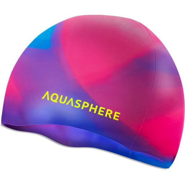Foto van Aquasphere Silicone Cap - Badmuts - Volwassenen - Multicolor/Geel