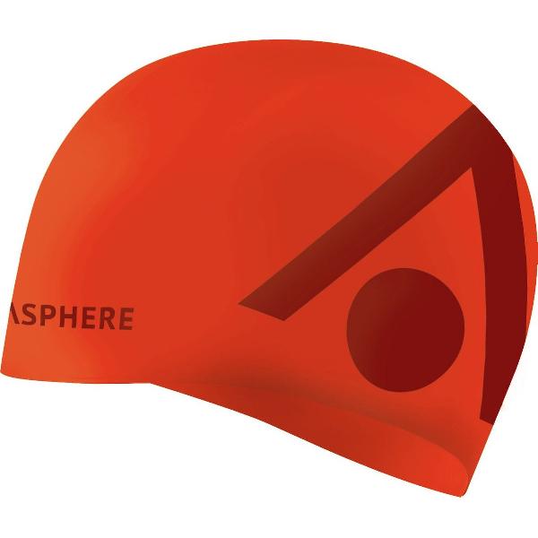 Foto van Aquasphere Tri Cap - Badmuts - Volwassenen - Oranje/Rood