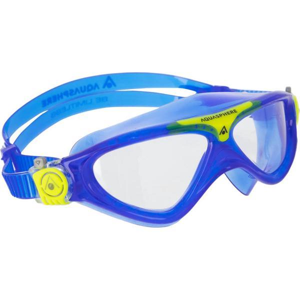Foto van Aquasphere Vista Junior - Zwembril - Kinderen - Clear Lens - Blauw/Geel