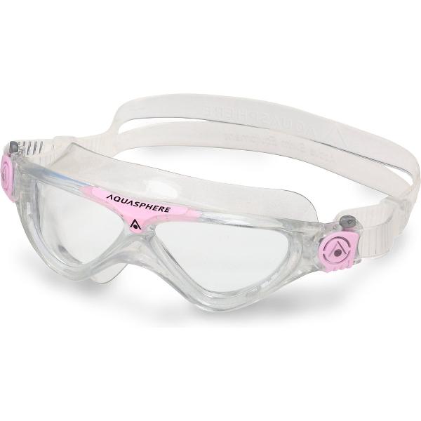 Foto van Aquasphere Vista Junior - Zwembril - Kinderen - Clear Lens - Transparant/Roze