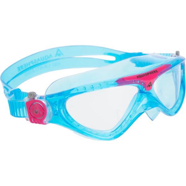 Foto van Aquasphere Vista Junior - Zwembril - Kinderen - Clear Lens - Turquoise/Roze