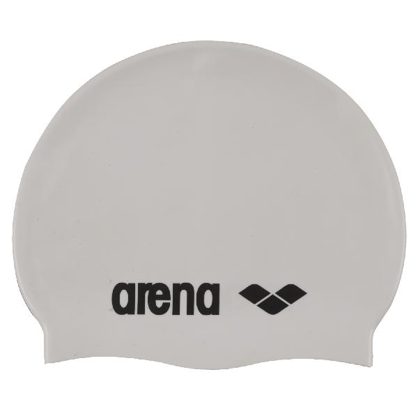 Foto van Arena Classic Silicone swimcap wit/zwart