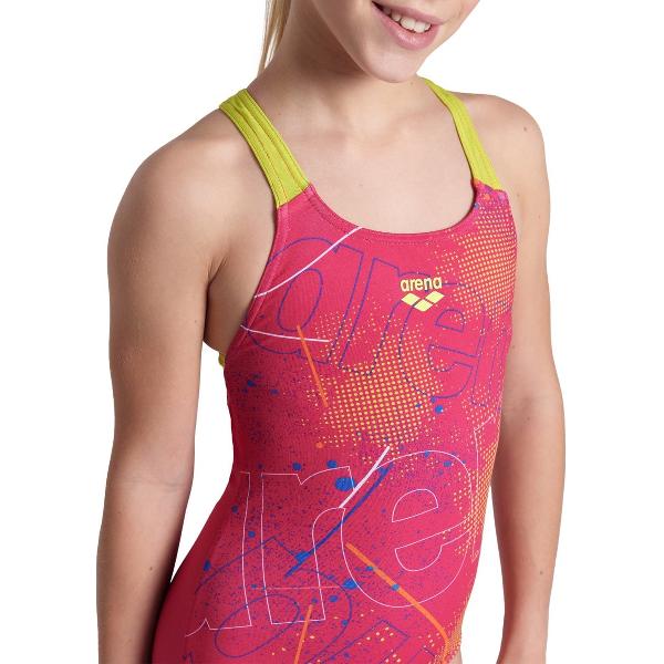 Foto van Arena G Galactic Swimsuit Swim Pro Back Freak Rose-Softgreen