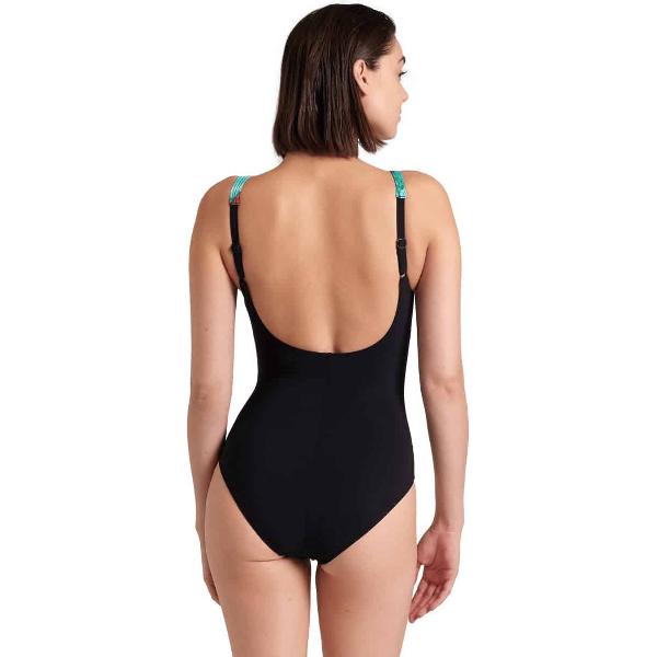 Foto van Arena W Bodylift Swimsuit Stefania Back C black-grape Violet