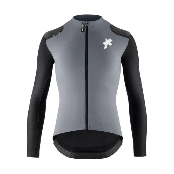 Foto van Assos Equipe RS spring fall S11 fietsshirt lange mouw zwart grijs heren XXL