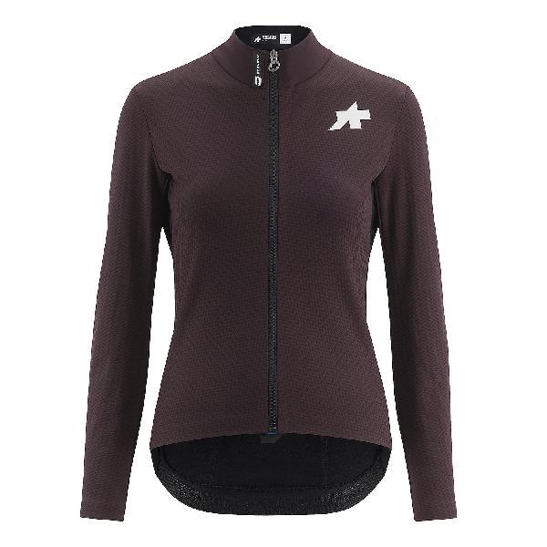 Foto van Assos Mille GT Winter Jacket S11 EVO fietsjack mulberry brown dames