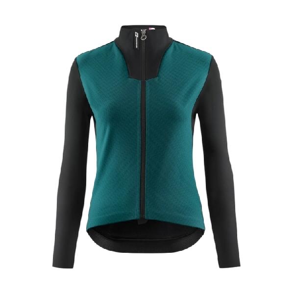 Foto van Assos Uma GT Hashoogl S11 winter fietsjack groen dames S