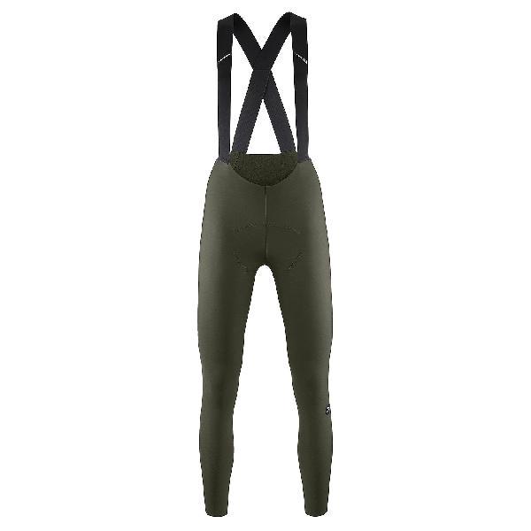 Foto van Assos Uma GT Spring Fall Bib Tights S11 fietsbroek lang deep green dames