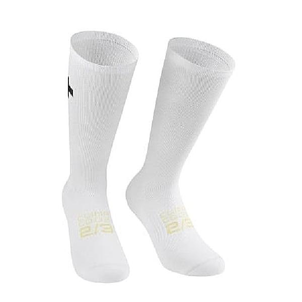 Foto van Assos spring/fall P1 fietssokken wit unisex