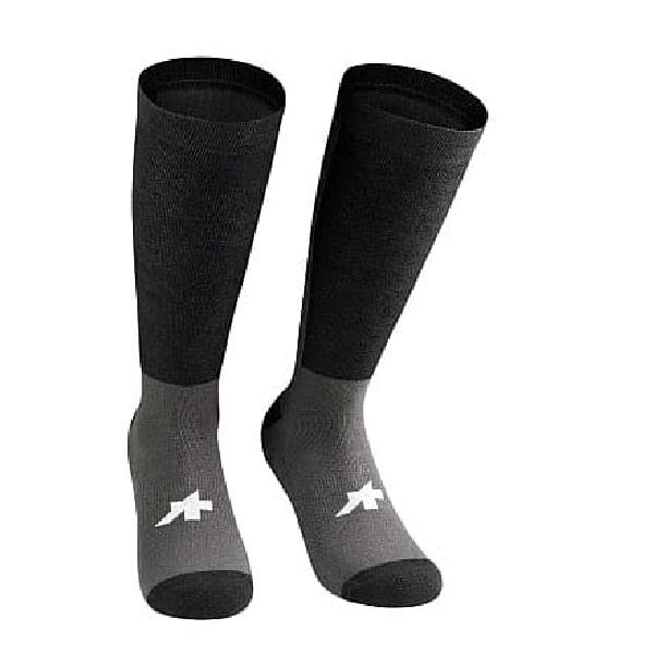 Foto van Assos tactica winter P1 fietssokken zwart unisex