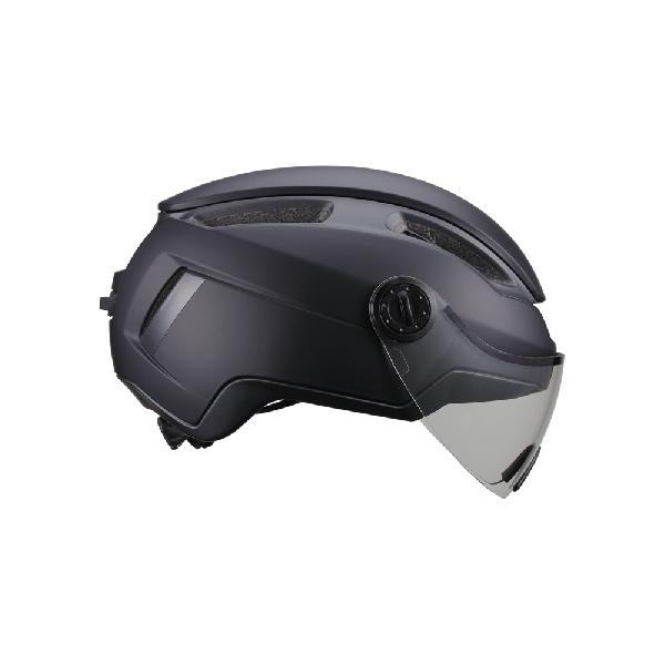 Foto van BBB helm Indra faceshield transparant lens mat zwart M