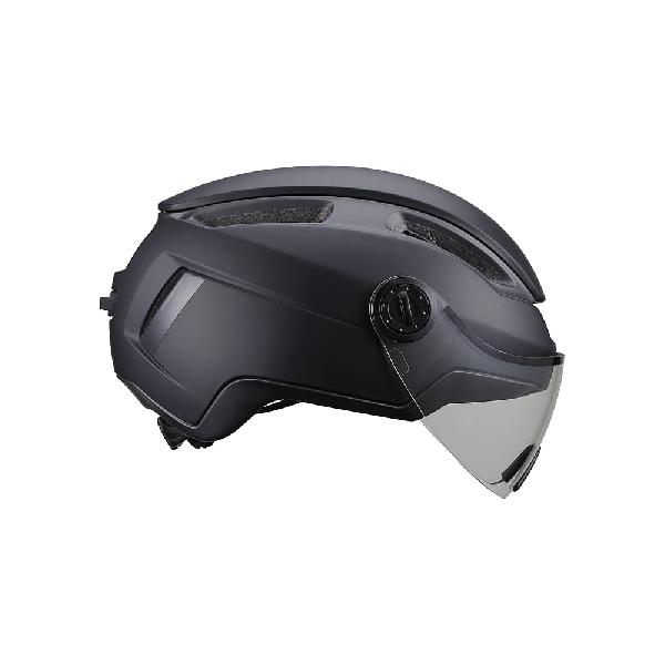 Foto van BBB helm Indra faceshield transparant lens mat zwart
