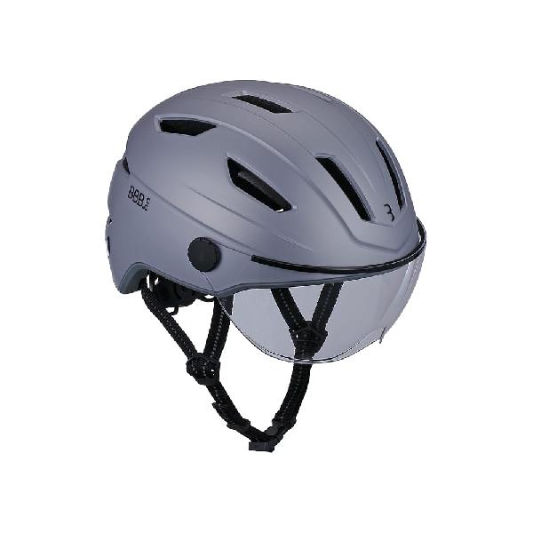 Foto van BBB helm Move faceshield transparant mat grijs