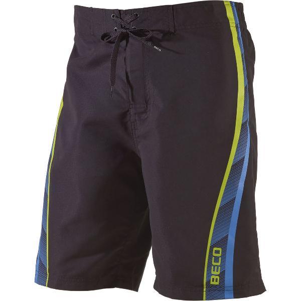 Foto van BECO boardshorts, binnenbroekje, elastische band, lengte 52 cm, zwart, maat M
