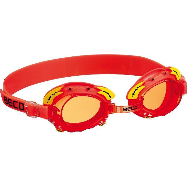 Foto van BECO kinder zwembril Palma, met krab design, rood/oranje, 4+