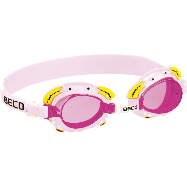 Foto van BECO kinder zwembril Palma, met krab design, roze , 4+